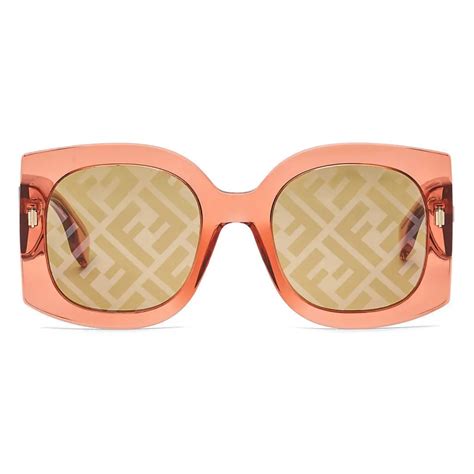 fendi mirrored sunglasses orange|fendi sunglasses catalogue.